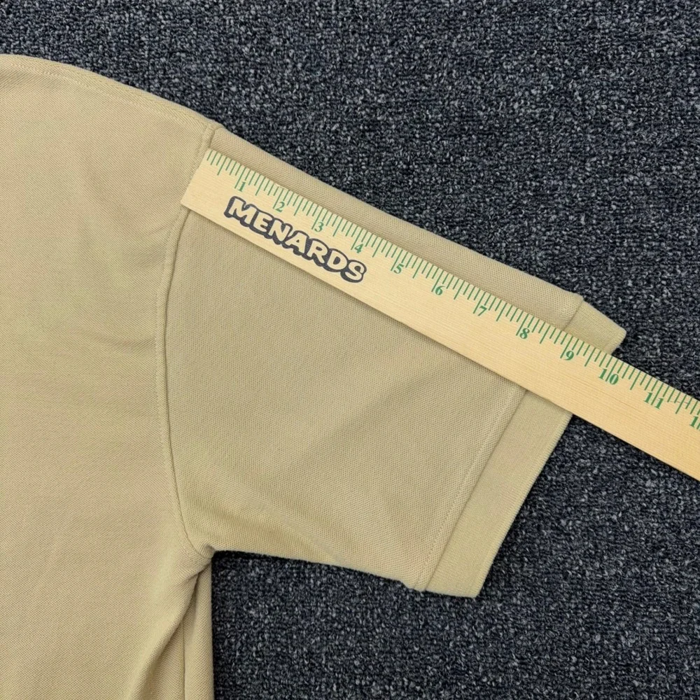 Polo Ralph Lauren Mens XXL Tan‎ Beige Short Sleeve Pique Polo Shirt Made in USA